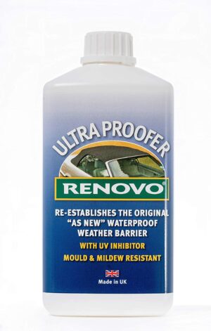 RENOVO ULTRA PROOFER 1 litro – Protezione totale (raggi UV e impermeabilizzante) della capote in tela delle auto e barche