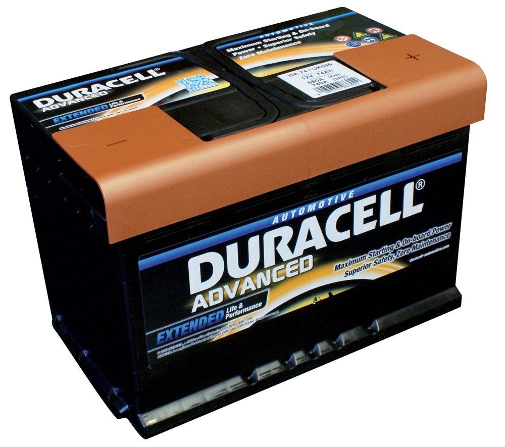 Battery Duracell ADVANCED 12v 74Ah - 680A (Right) - PICKUP ONLY