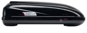 Box da tetto auto Modula Beluga Easy 460 lt – 157x91x46,5 cm – singola apertura – baule nero lucido