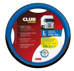 Club, coprivolante presa confort in TPE – L – Ø 46/48 cm – Blu