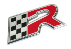 Emblema 3D cromato bicolore – R-Flag