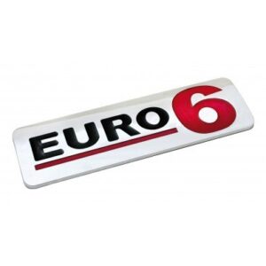 Emblema Antinquinamento 3D cromato – 170×50 mm – Euro 6