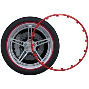 RIM RINGZ – set 4 protezioni per cerchi in lega diametro 15″ – colore rosso