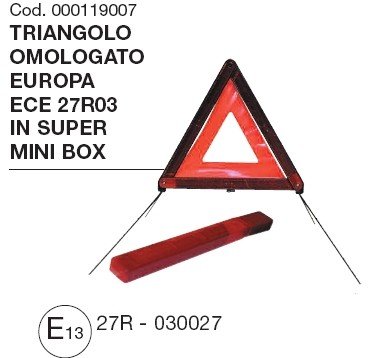 Triangolo omologato europa EURO mini box