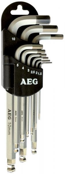 AEG Set 9 chiavi esagonali con supporto
