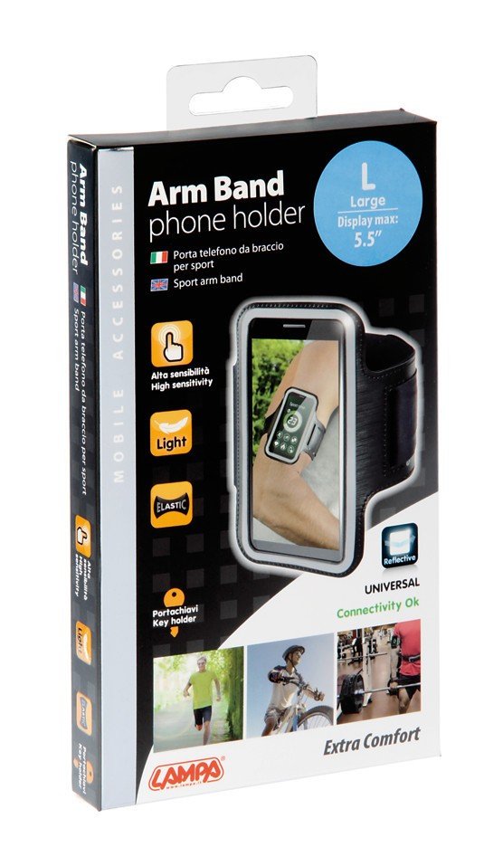 Arm Band, portatelefono da braccio per sport – L – max 5,5″