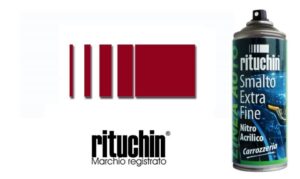 Bomboletta per ritocco auto “rituchin” FIAT130 – Vernice spray per carrozzeria da 200 ml – ROSSO ALFA