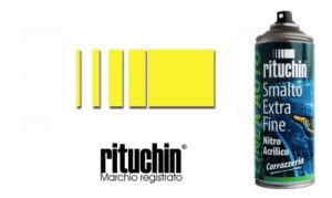 Bomboletta per ritocco auto “rituchin” FIAT509/A – Vernice spray per carrozzeria da 200 ml – GIALLO BIRICHINO