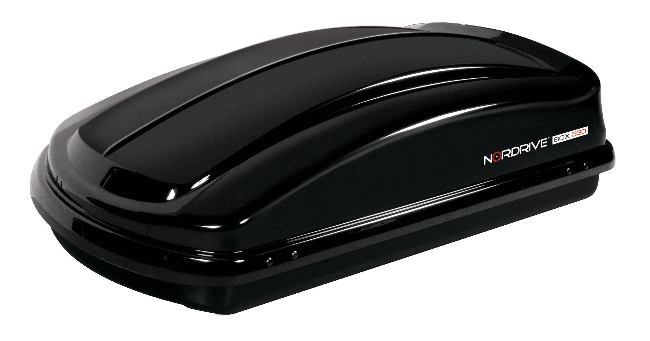 Embossed Black NORDRIVE N60004 ABS Roof Box 330 Litres 