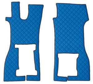 Coppia tappeti in similpelle – Blu – Scania R Serie 7 (11/16>) sedile pass. pieghevole
