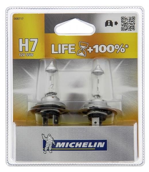 Michelin Lampadine Life +50% H7 12V 55W