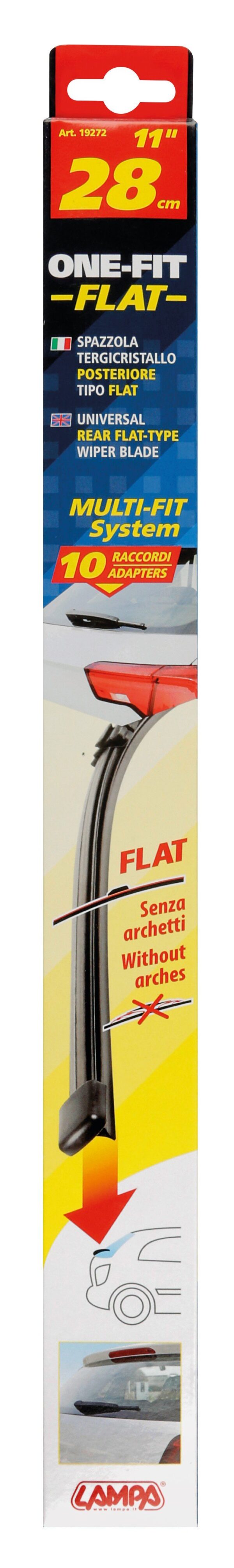 One Fit Flat, spazzola tergicristallo posteriore tipo flat - 28 cm (11) -  1 pz