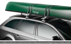 Porta canoa/kayak Thule Portage 819 – montaggio su barre in acciaio o alluminio con canalina
