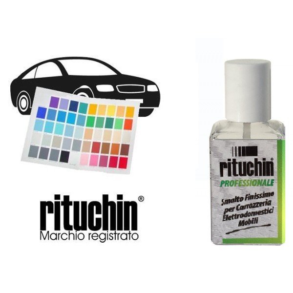 Ritocco auto con pennellino, vernice 30 ml - FIAT 111/A Rosso Passione