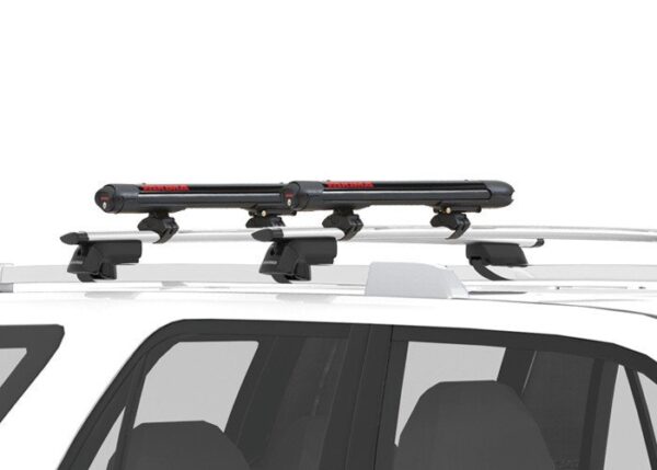 FatCat 4 Evo black, portasci per barre da tetto - 4 paia di sci/ 2  snowboard