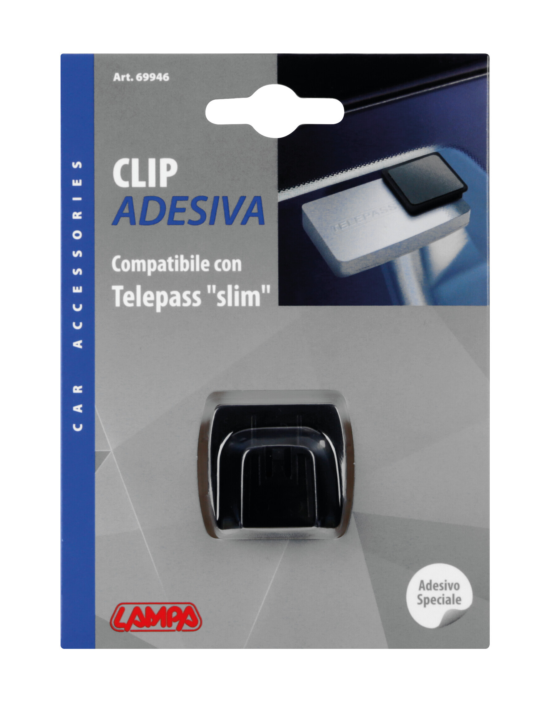 Adesivi Telepass con sistema attacca/stacca, set da 2 pz