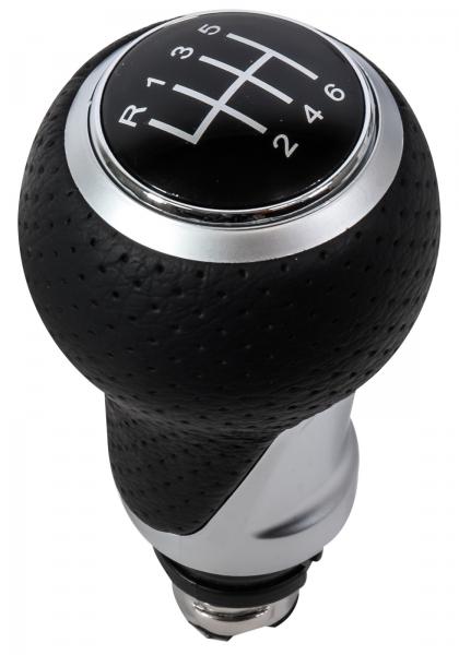Pomello Del Cambio Leva 6 ingranaggi Manuale S-LINE Nero Rosso Cromo per Audi A5